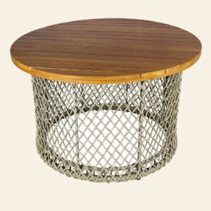 Mesa Grêcia com tampo em madeira maciça Cumarú